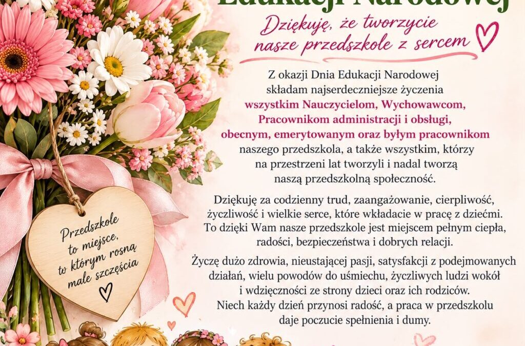 Życzenia z okazji Dnia Edukacji Narodowej